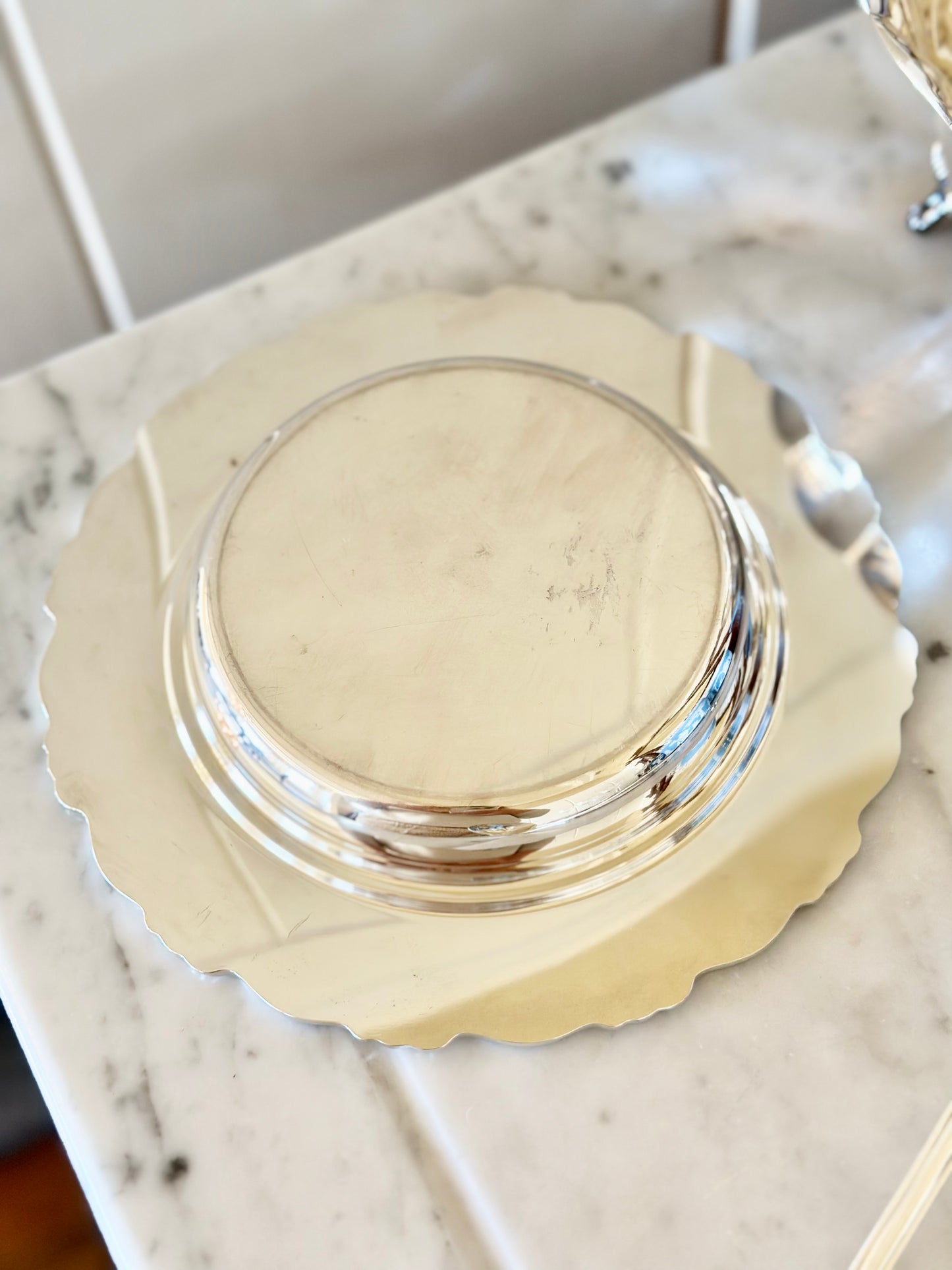 Silverplate Wine Bottle Coaster