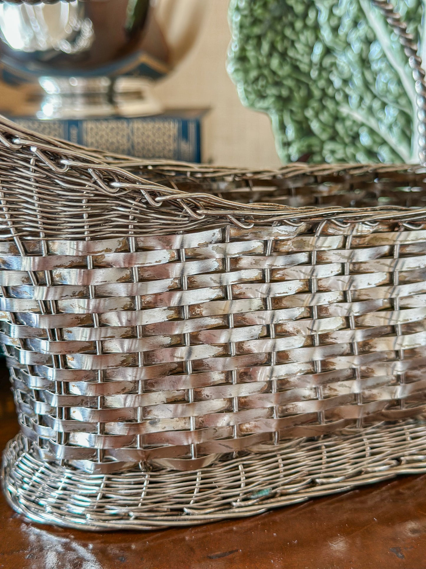 Silverplate French Style Wine Basket