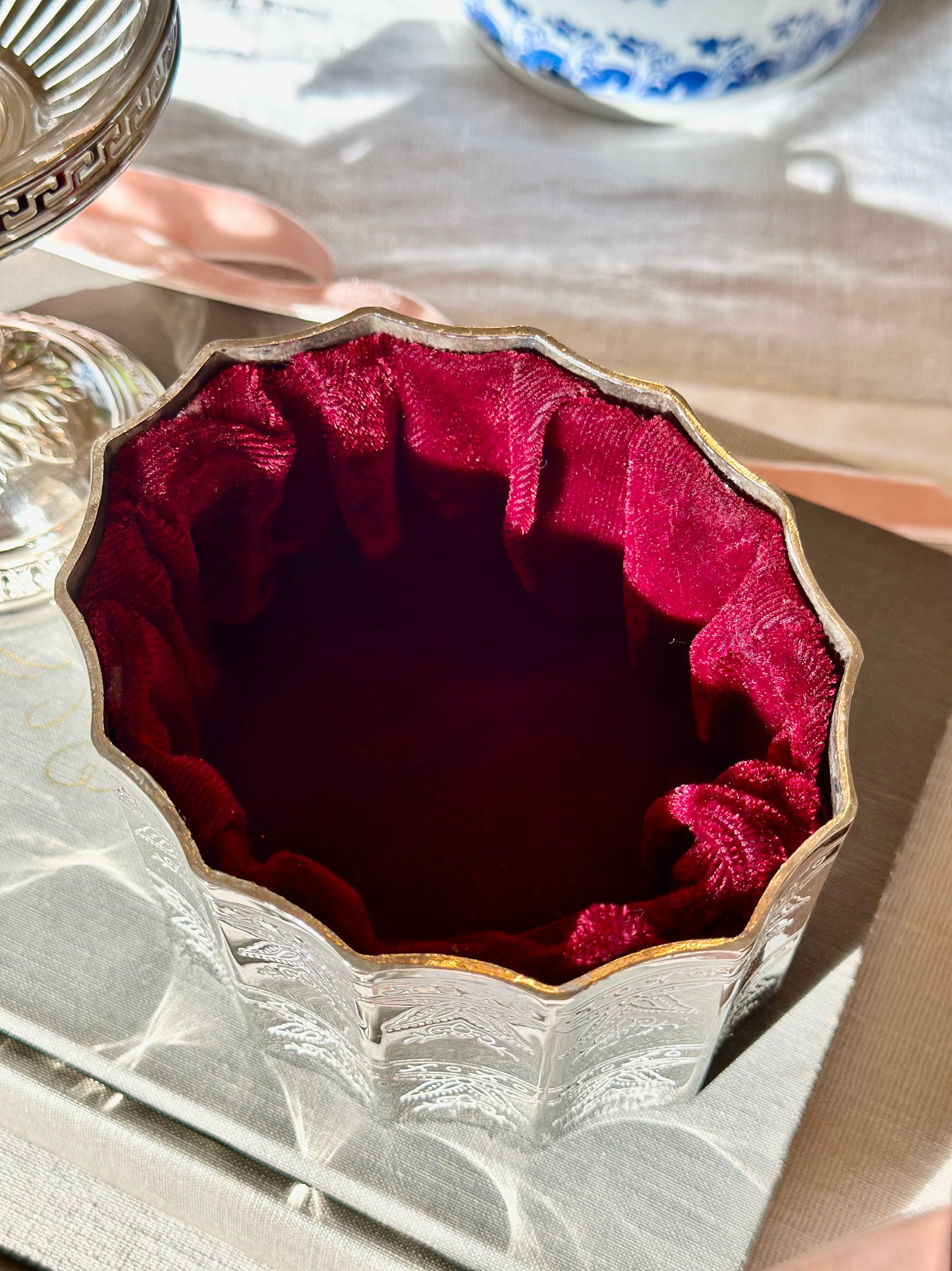 Vintage Silverplate Trinket Box