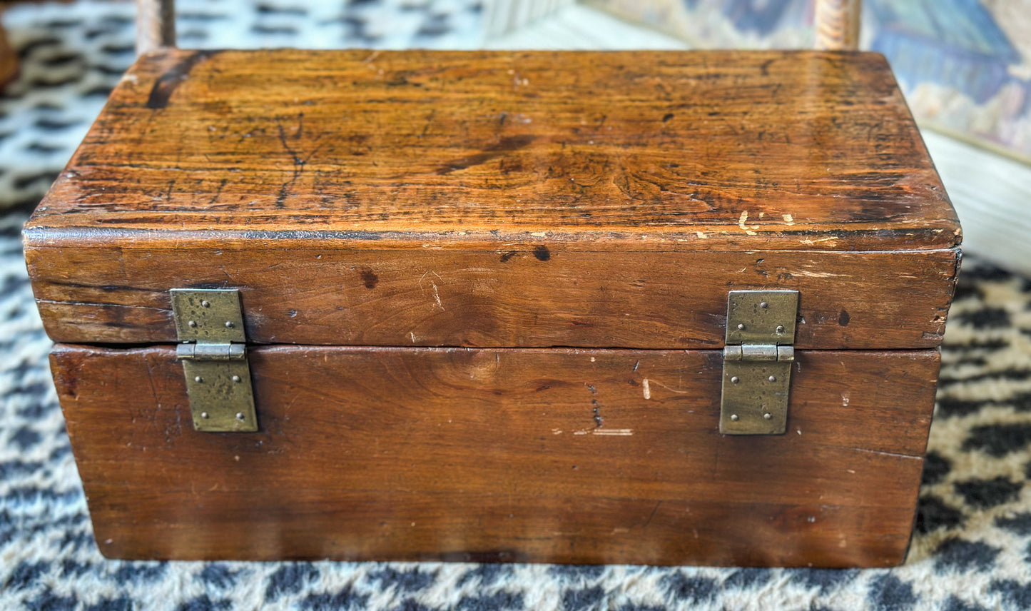 Antique Chinese Lacquered Wooden Box
