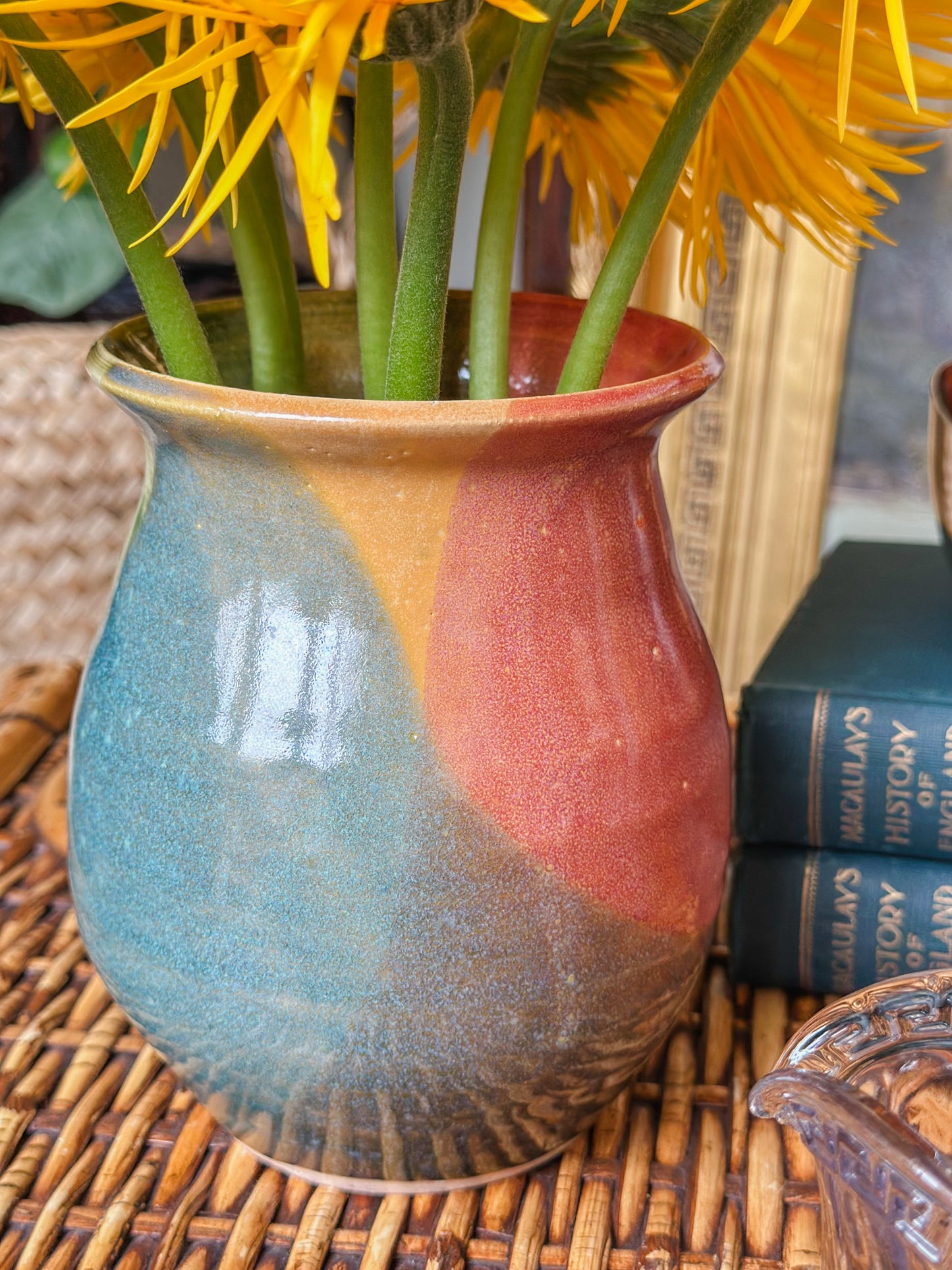 Connections Pottery Rainbow Vase