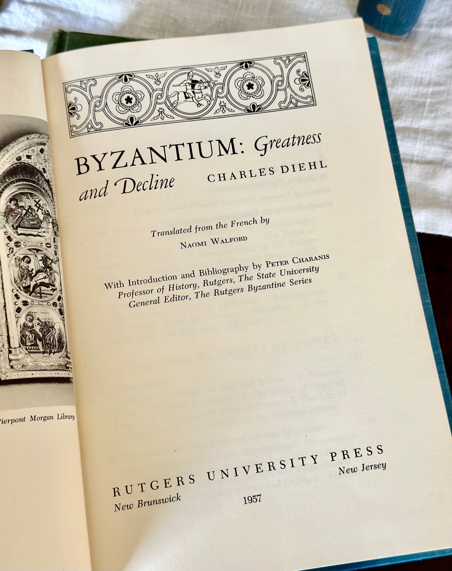 History of the Byzantine State Vintage Book Duo (Set of 2)