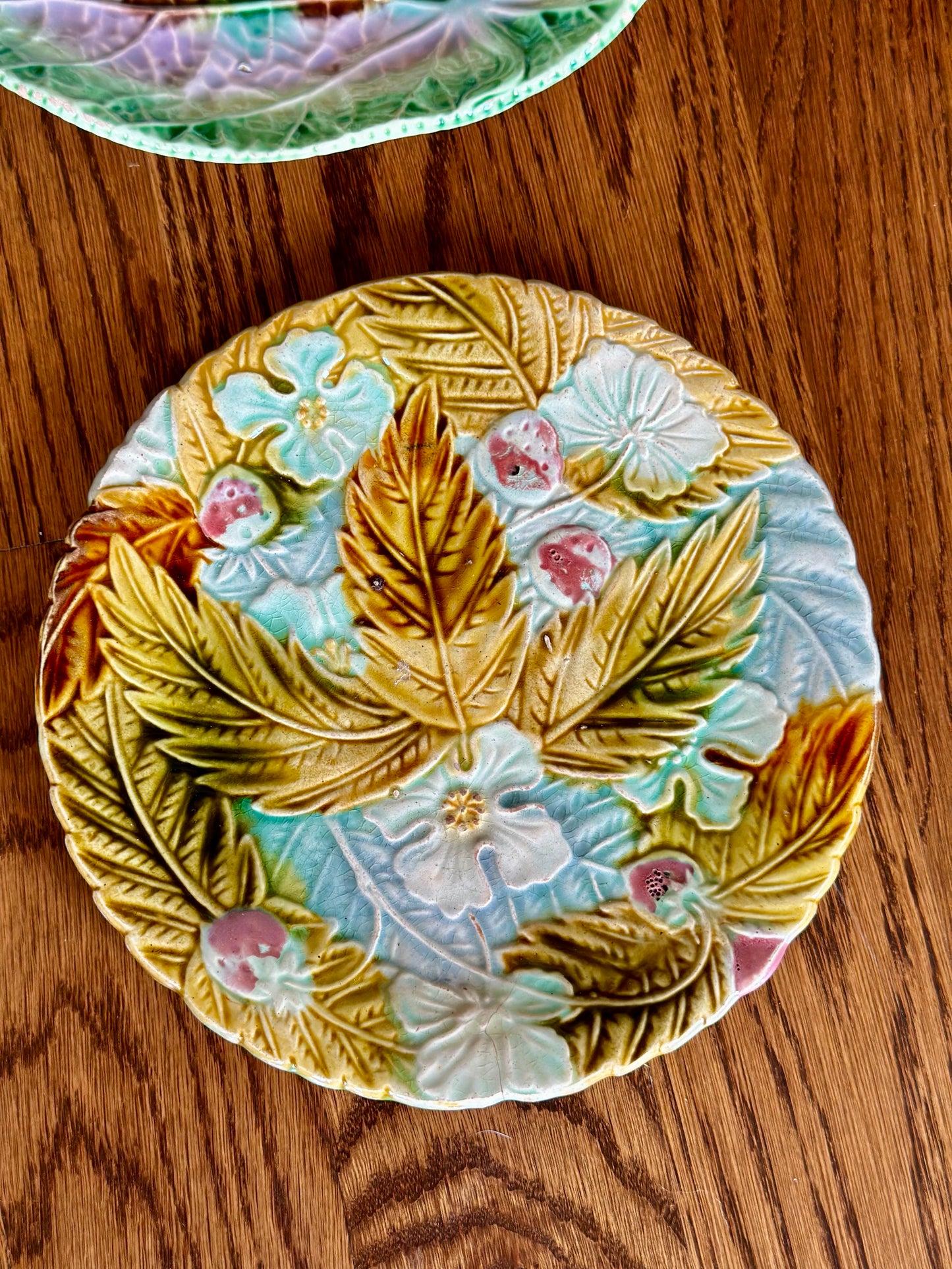 Vintage Majolica Leaves 5-Piece Set
