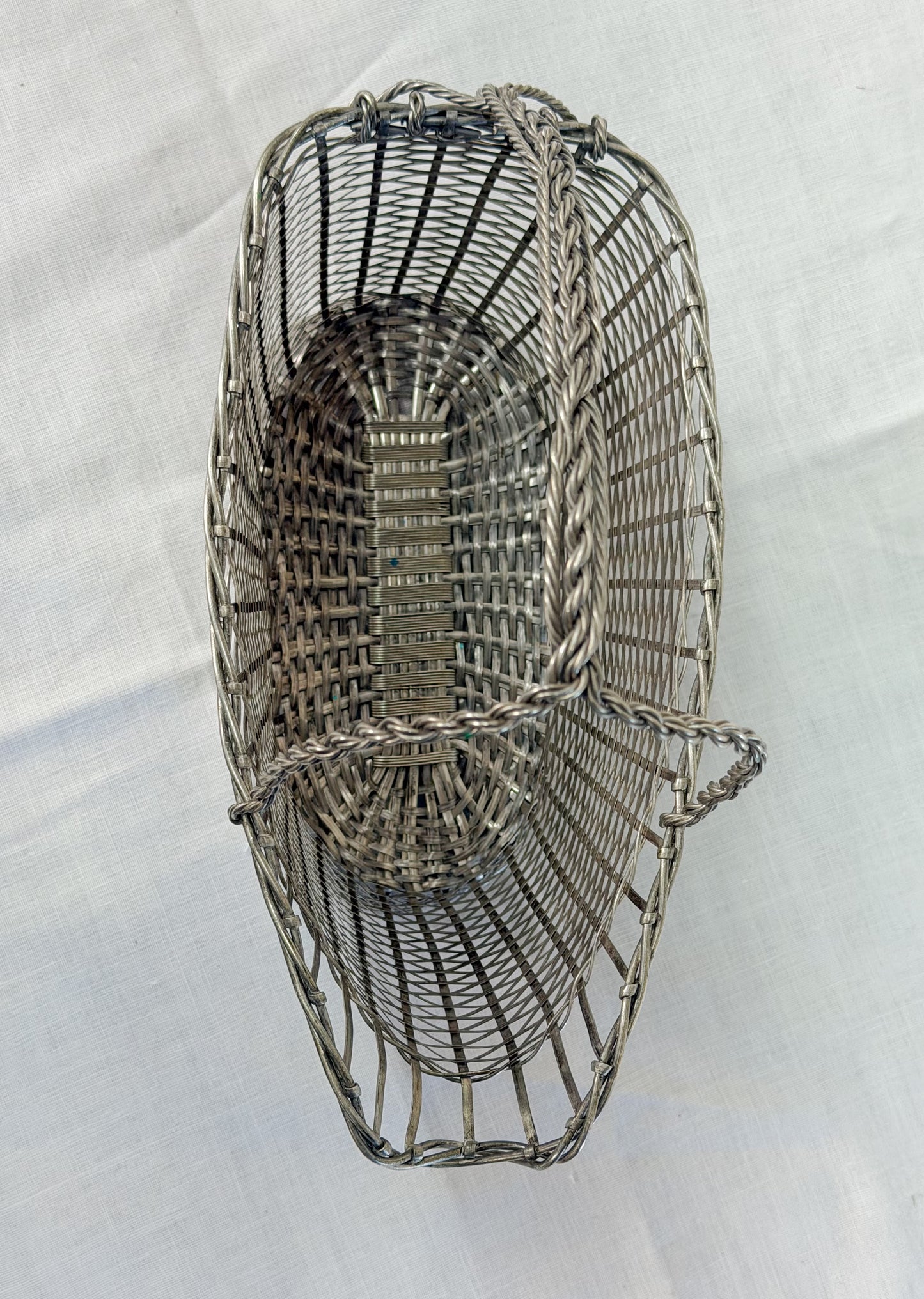 Vintage Silverplate Wine Baskets