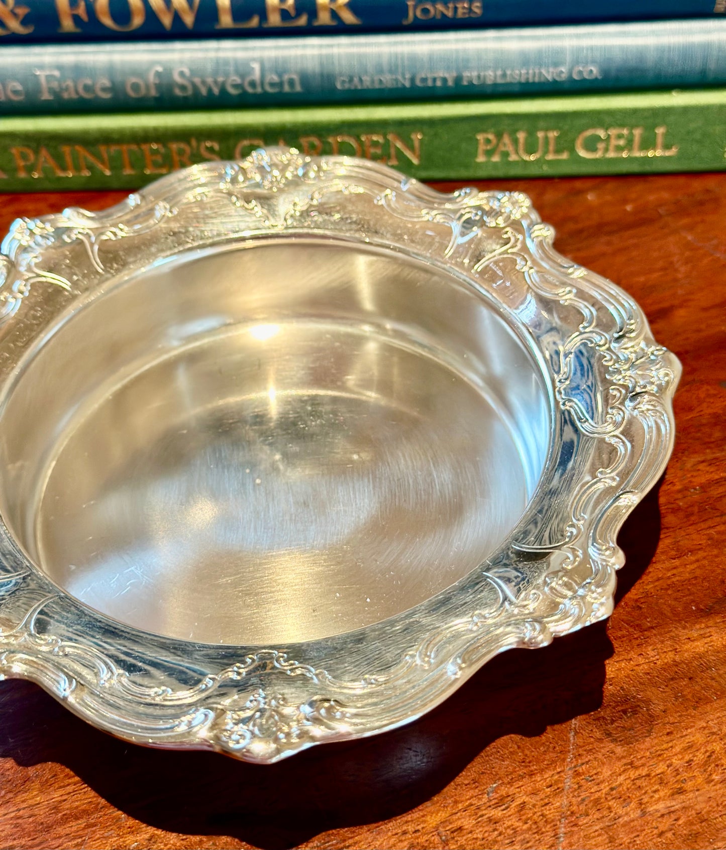 Vintage Silverplate Wine Bottle Coaster