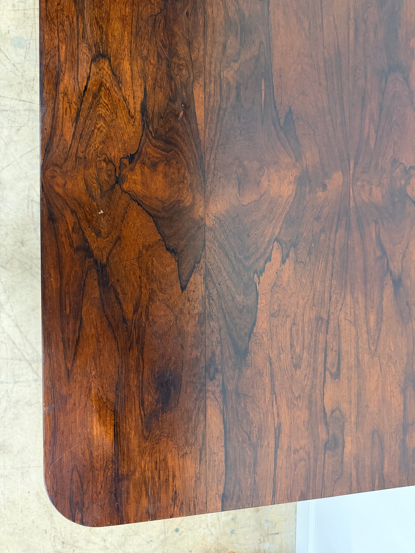 William IV Mahogany Clawfoot Library Table