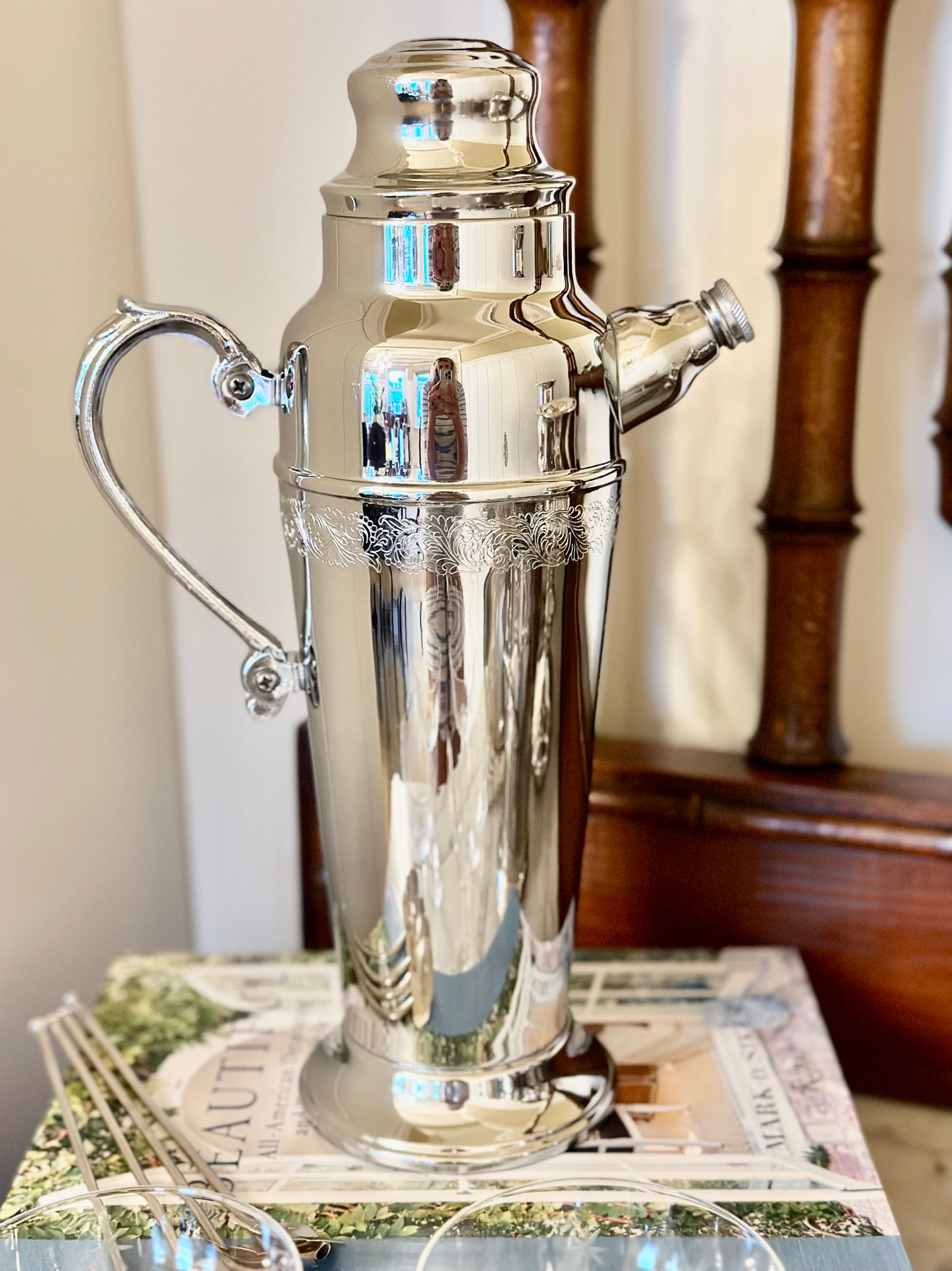 Art Deco Silver Cocktail Shaker