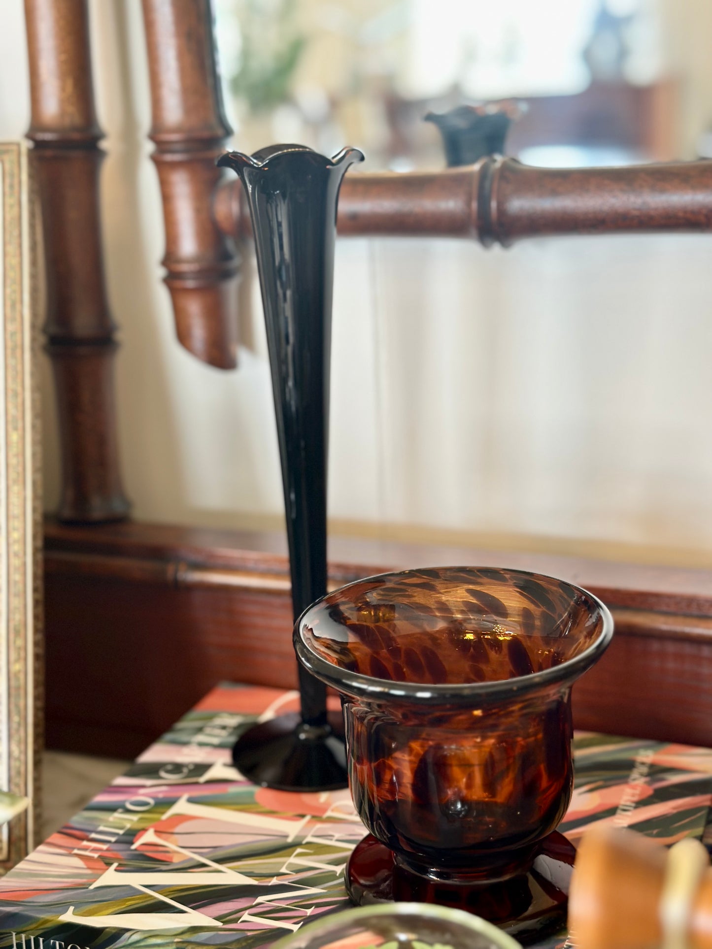 Tortoise Glass Candle Holder