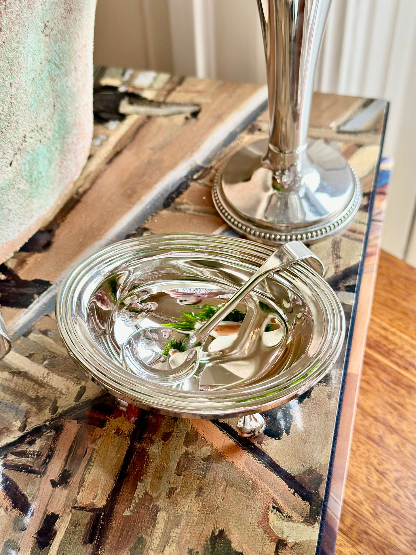 Silverplate Footed Salt Cellar