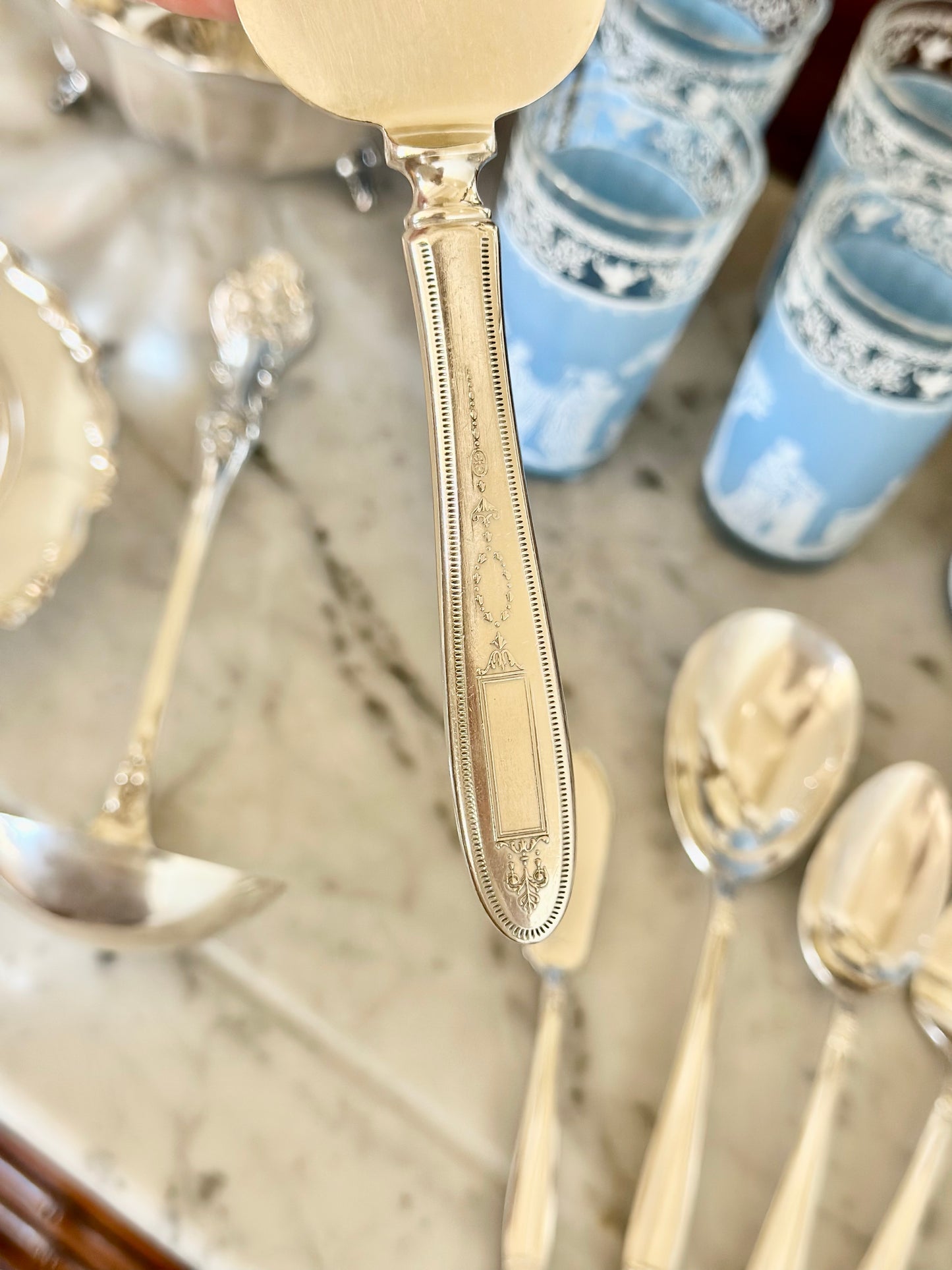 Vintage Silverplate Cake Server