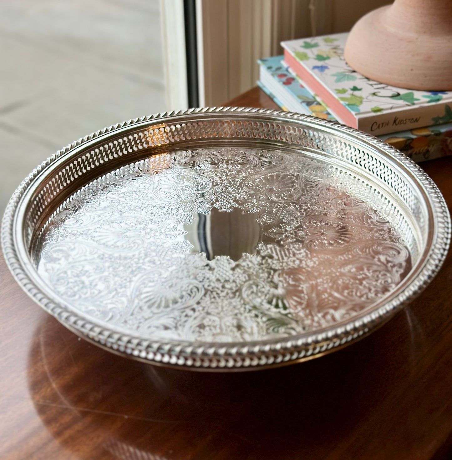 Vintage Silver Lazy Susan