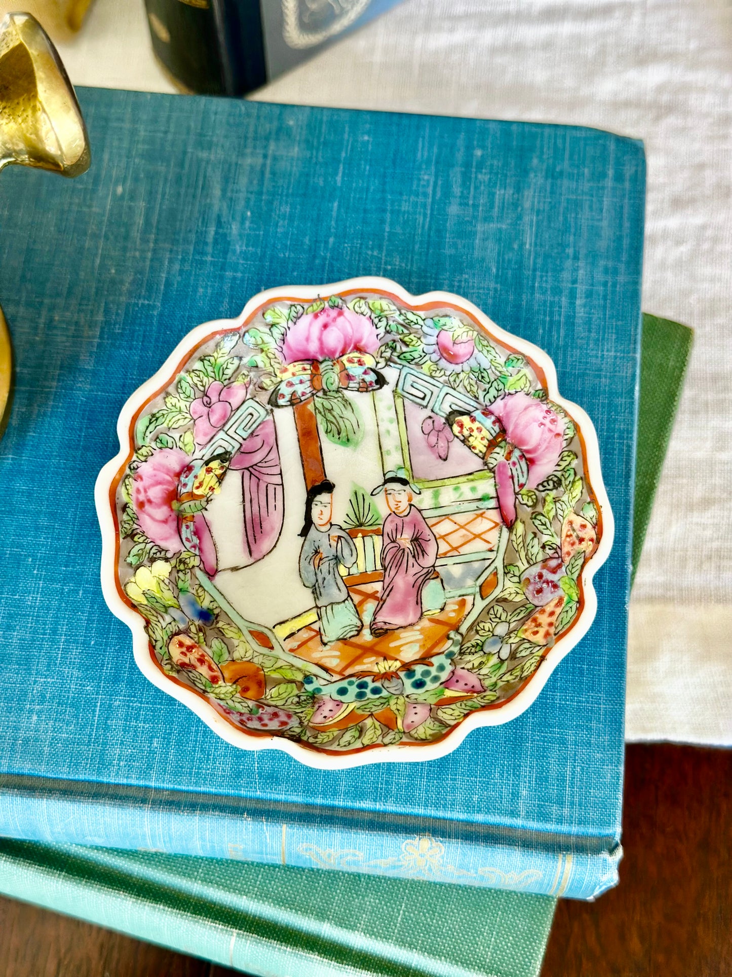 Rose Medallion Trinket Dish