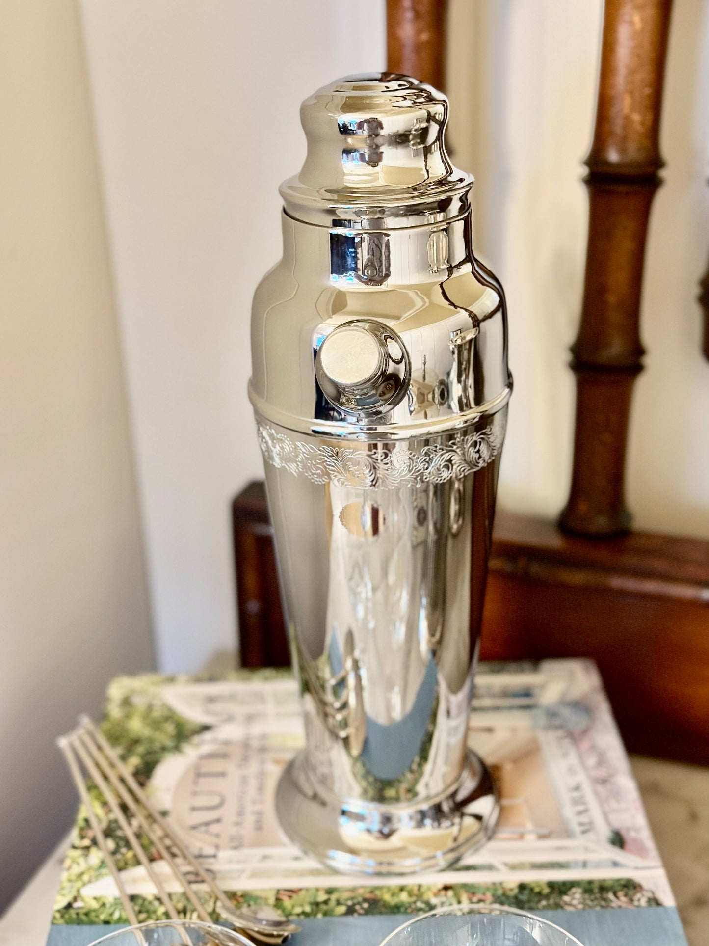 Art Deco Silver Cocktail Shaker