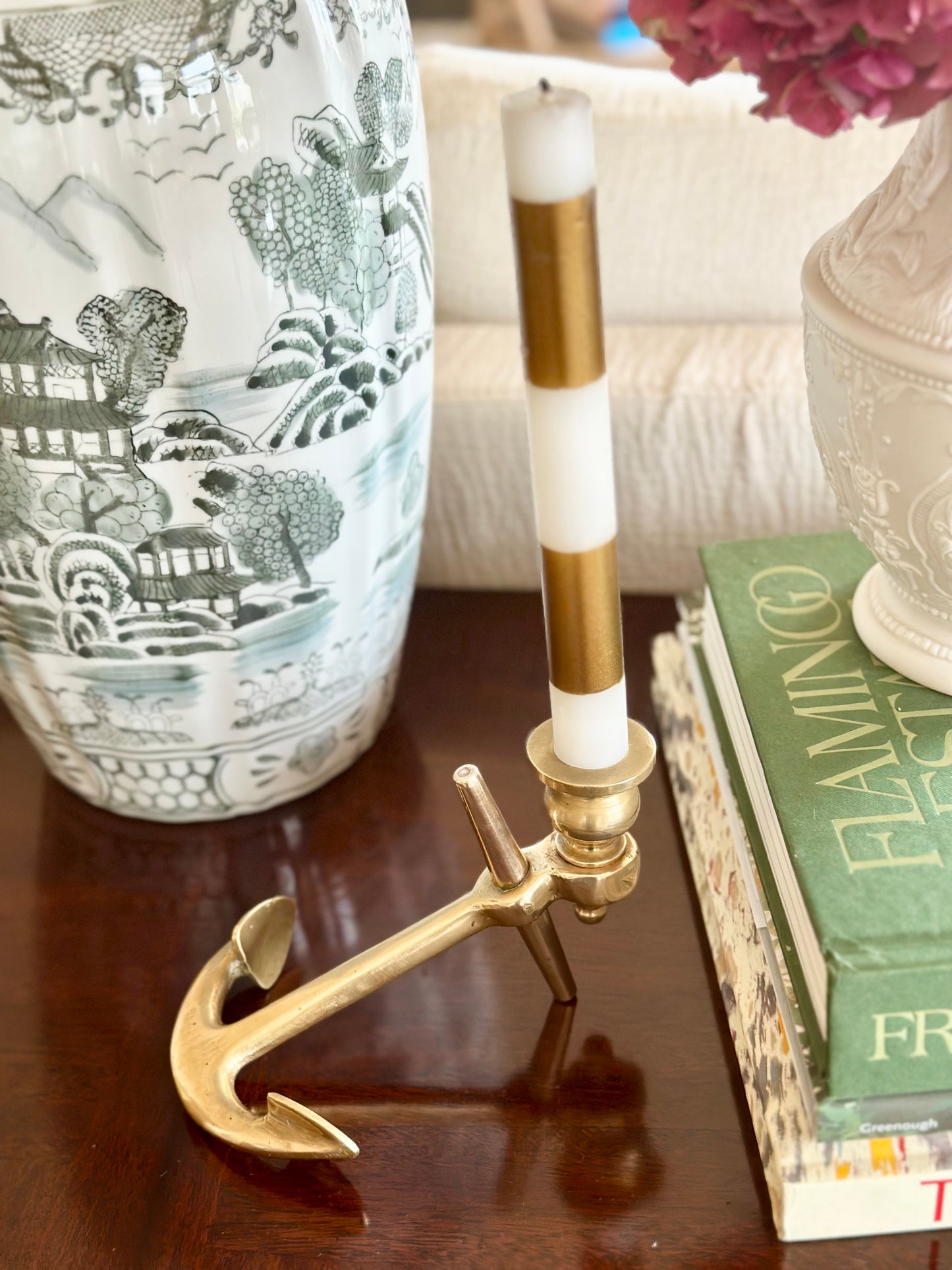 Brass Anchor Candlestick