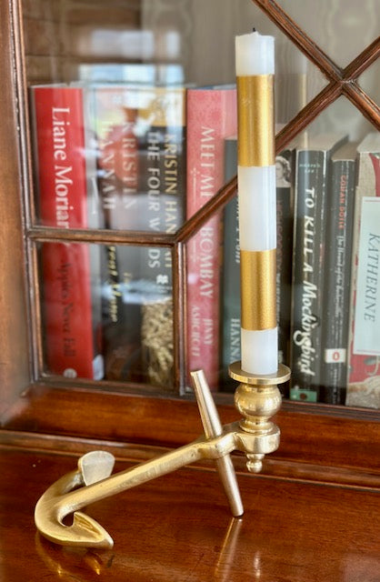 Brass Anchor Candlestick