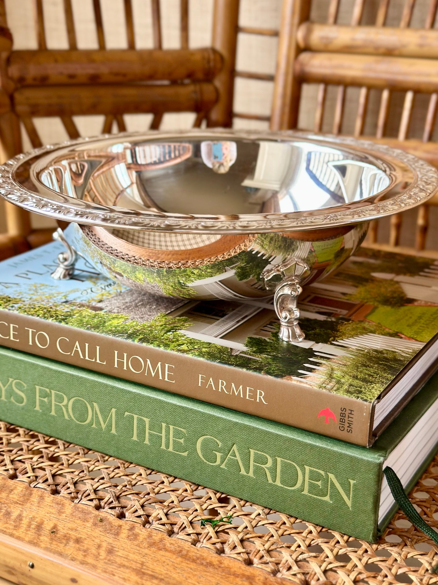Vintage Silverplate Footed Bowl
