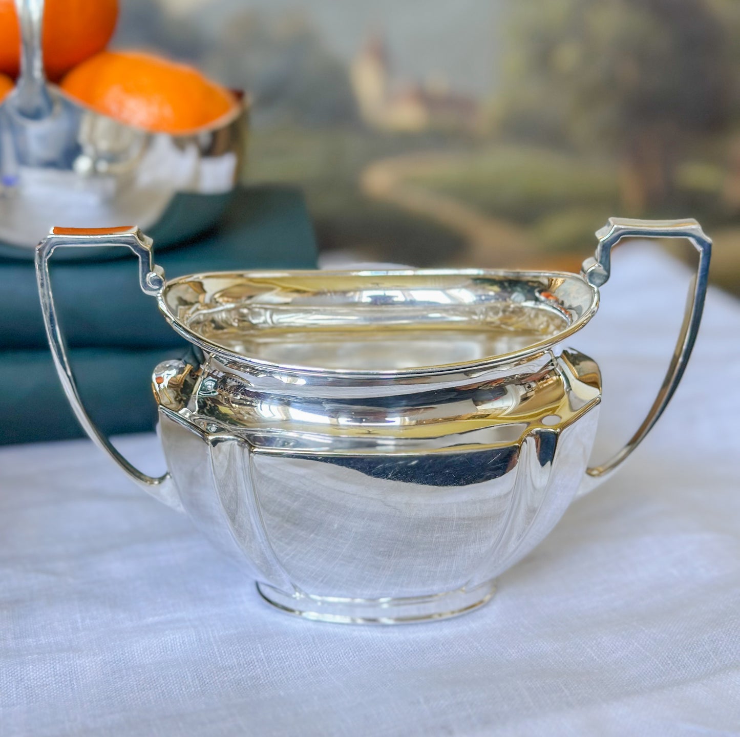 Vintage Sheffield Silverplate Cream & Sugar Set