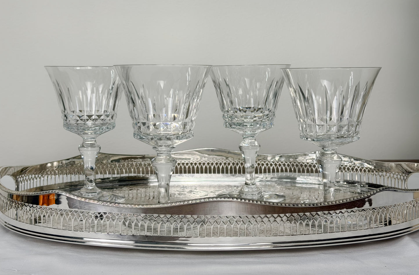 Baccarat ‘Piccadilly’ Crystal Goblets (Set of 4)