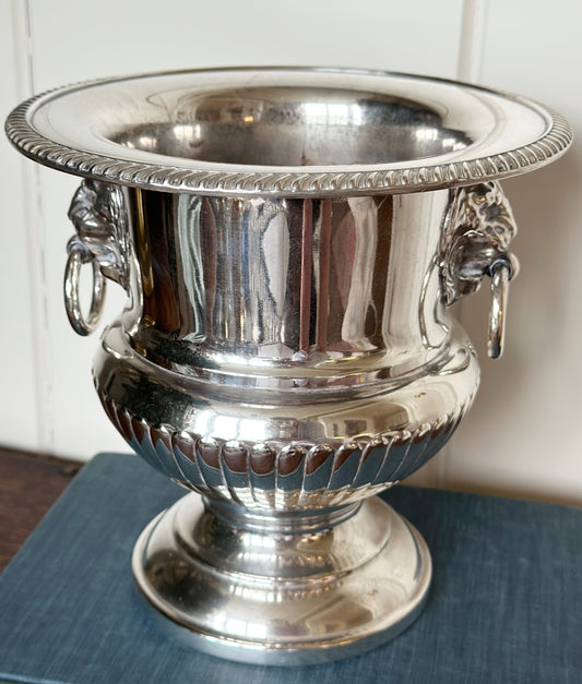 Lion’s Head Silverplate Champagne Bucket