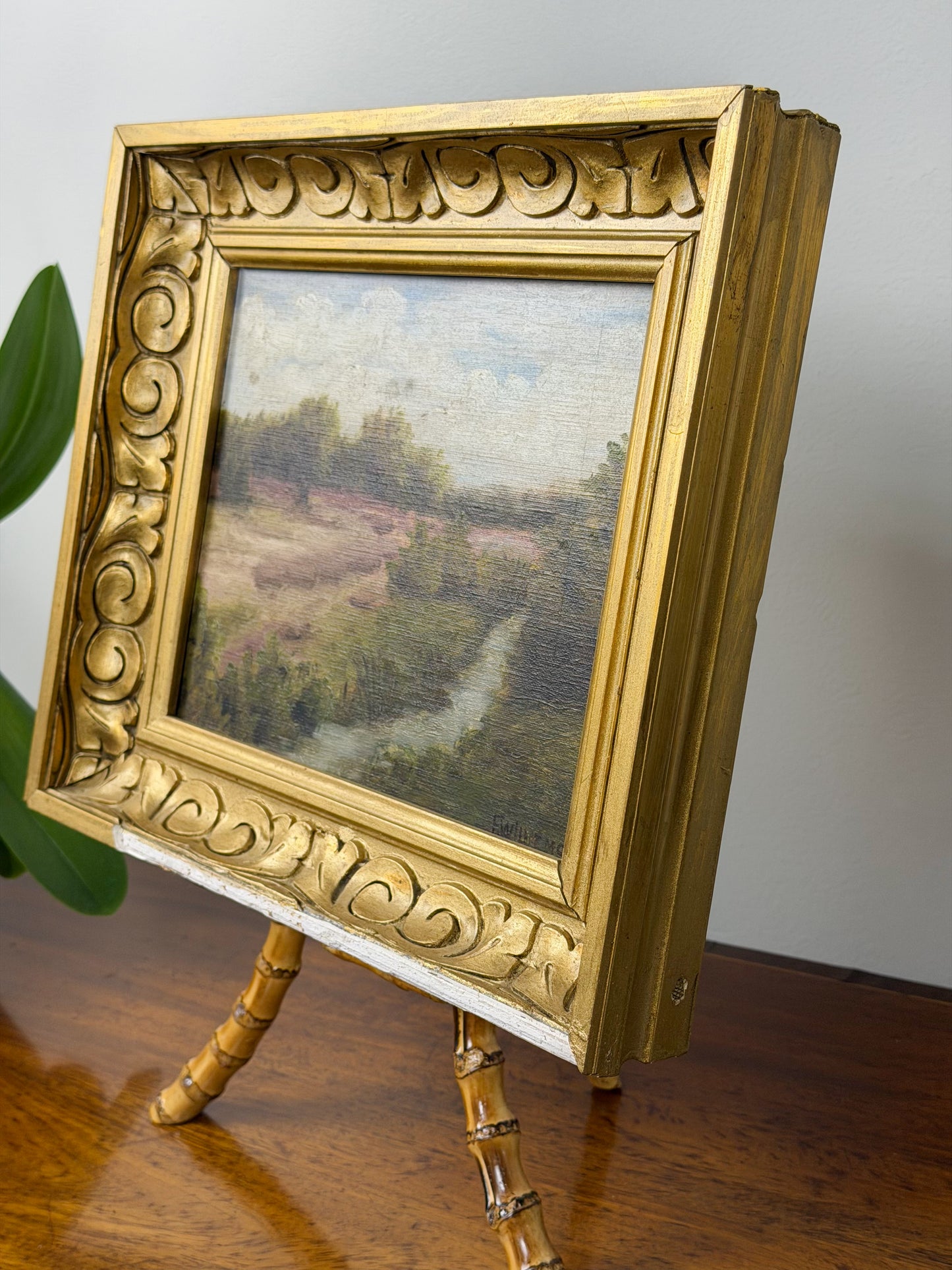 Framed Oil on Canvas Marshscape