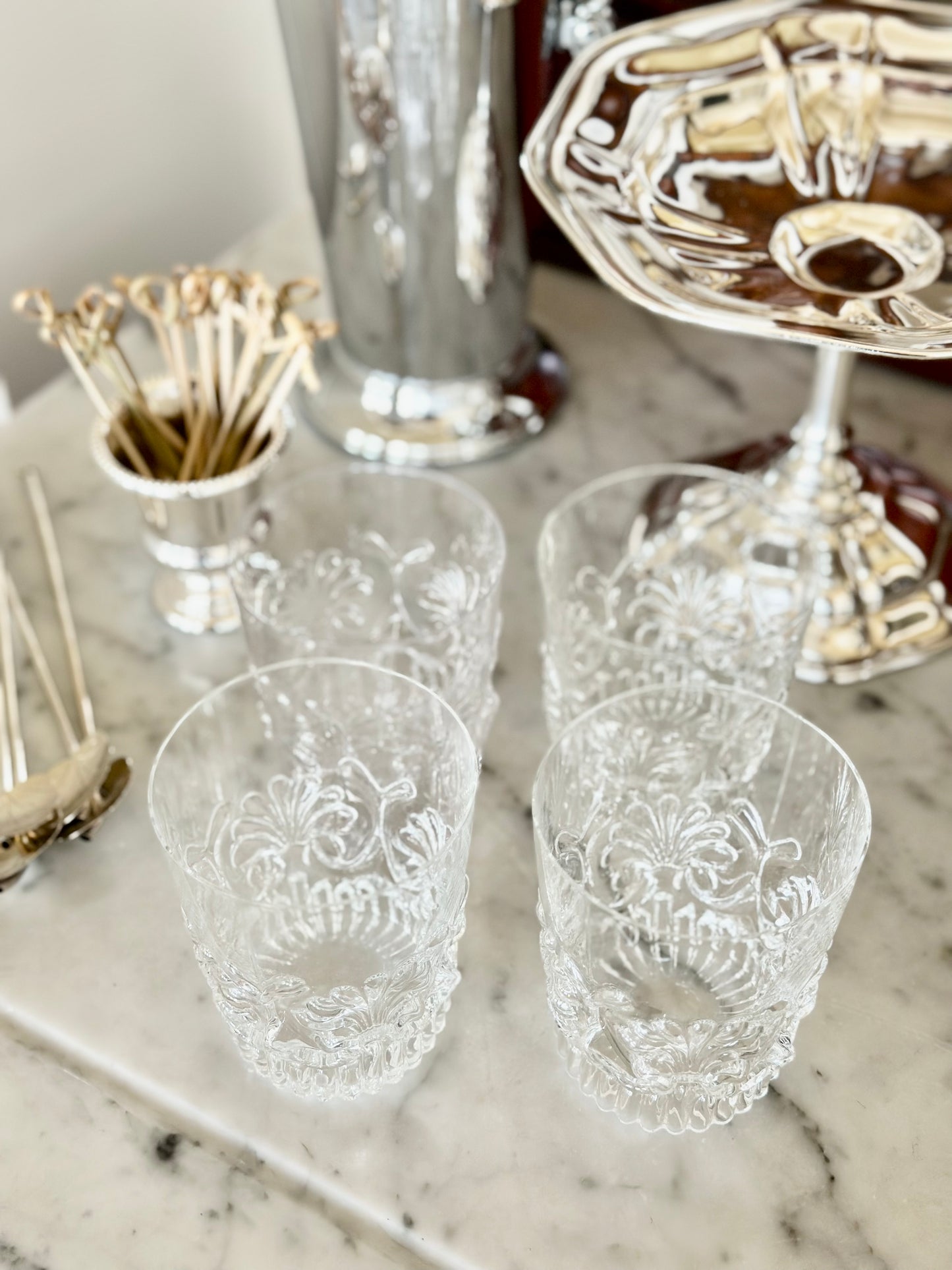 Early American Reproduction Highball & Water Glasses (Set of 12)