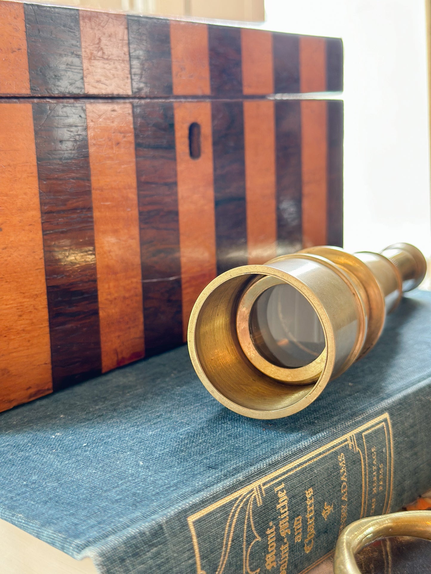 Vintage Brass Retractable Spyglass