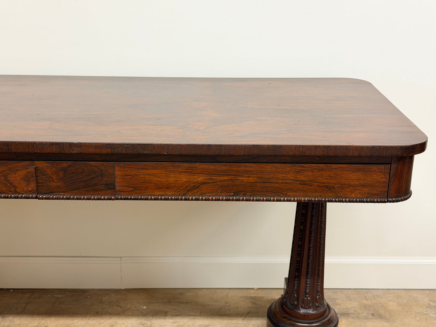 William IV Mahogany Clawfoot Library Table