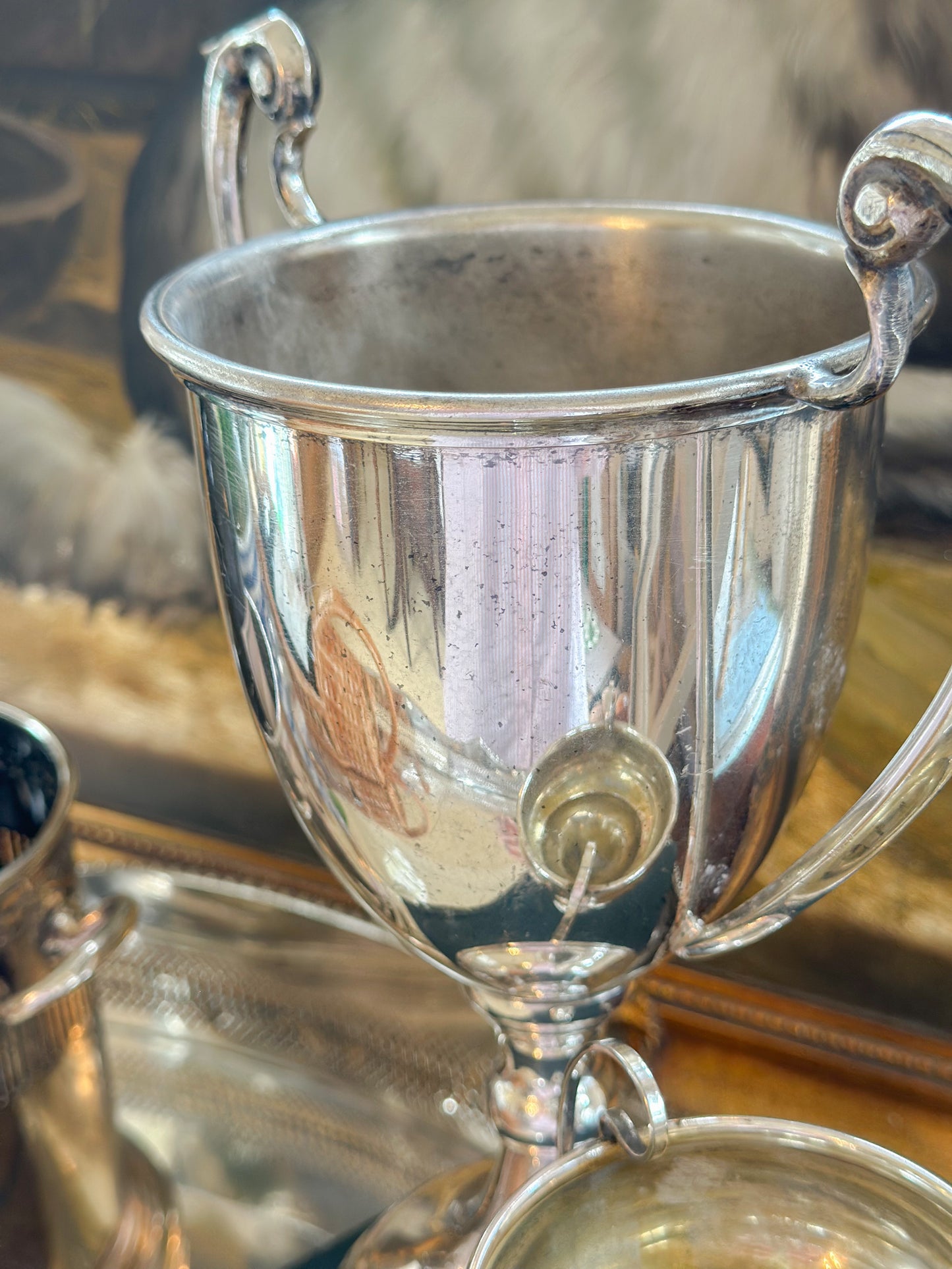 Large Silverplate Loving Cup