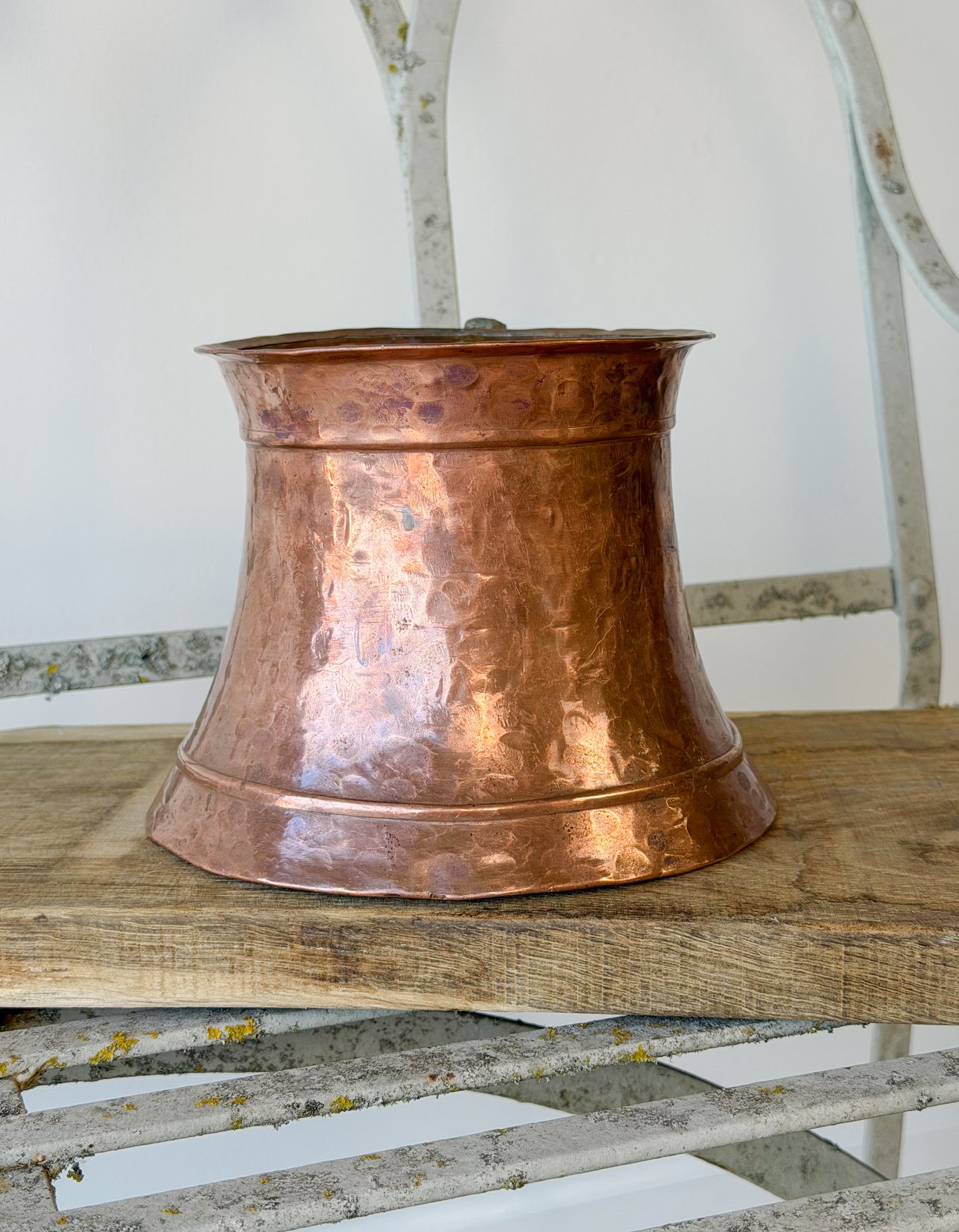 Antique Hand-Hammered Copper Vessel