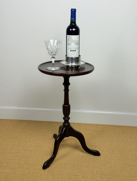 Vintage English Mahogany Wine Table