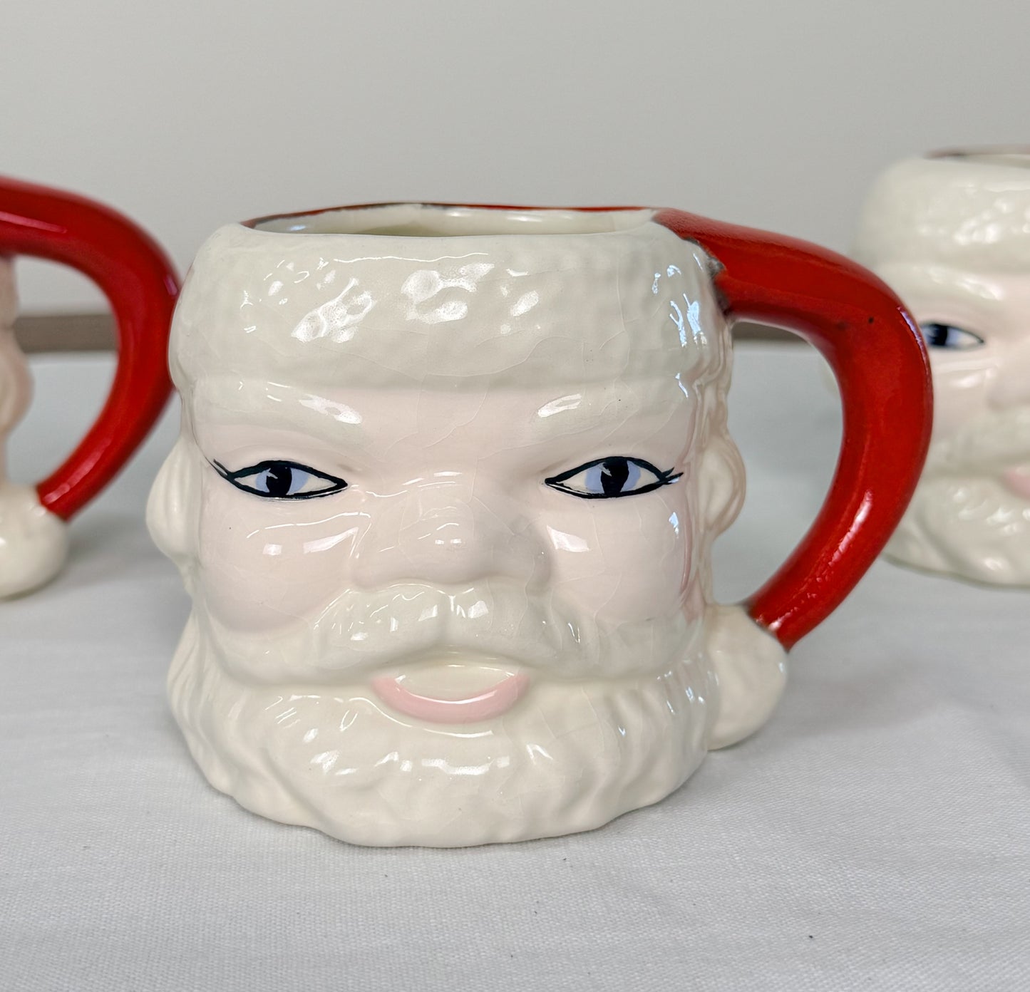 Vintage Santa Mugs (Set of 4)