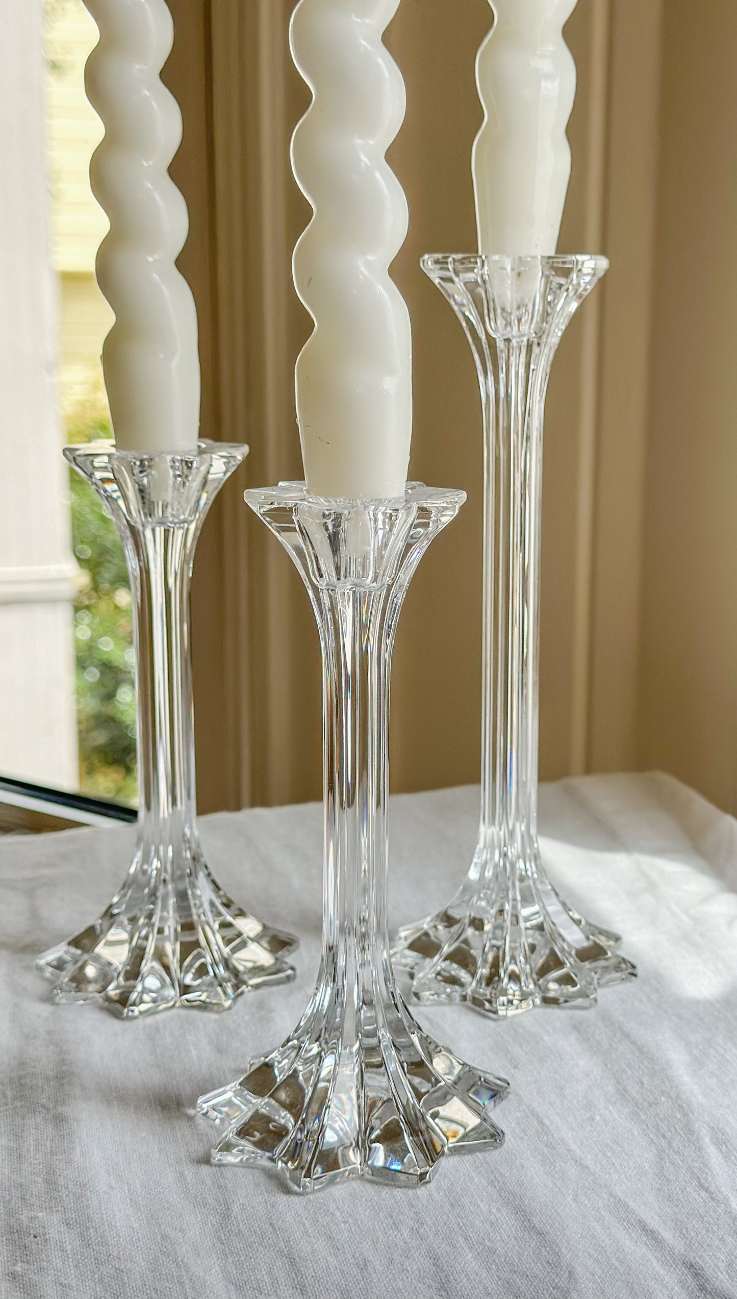 Riedel Crystal Grand Prix Candlesticks (Set of 3)