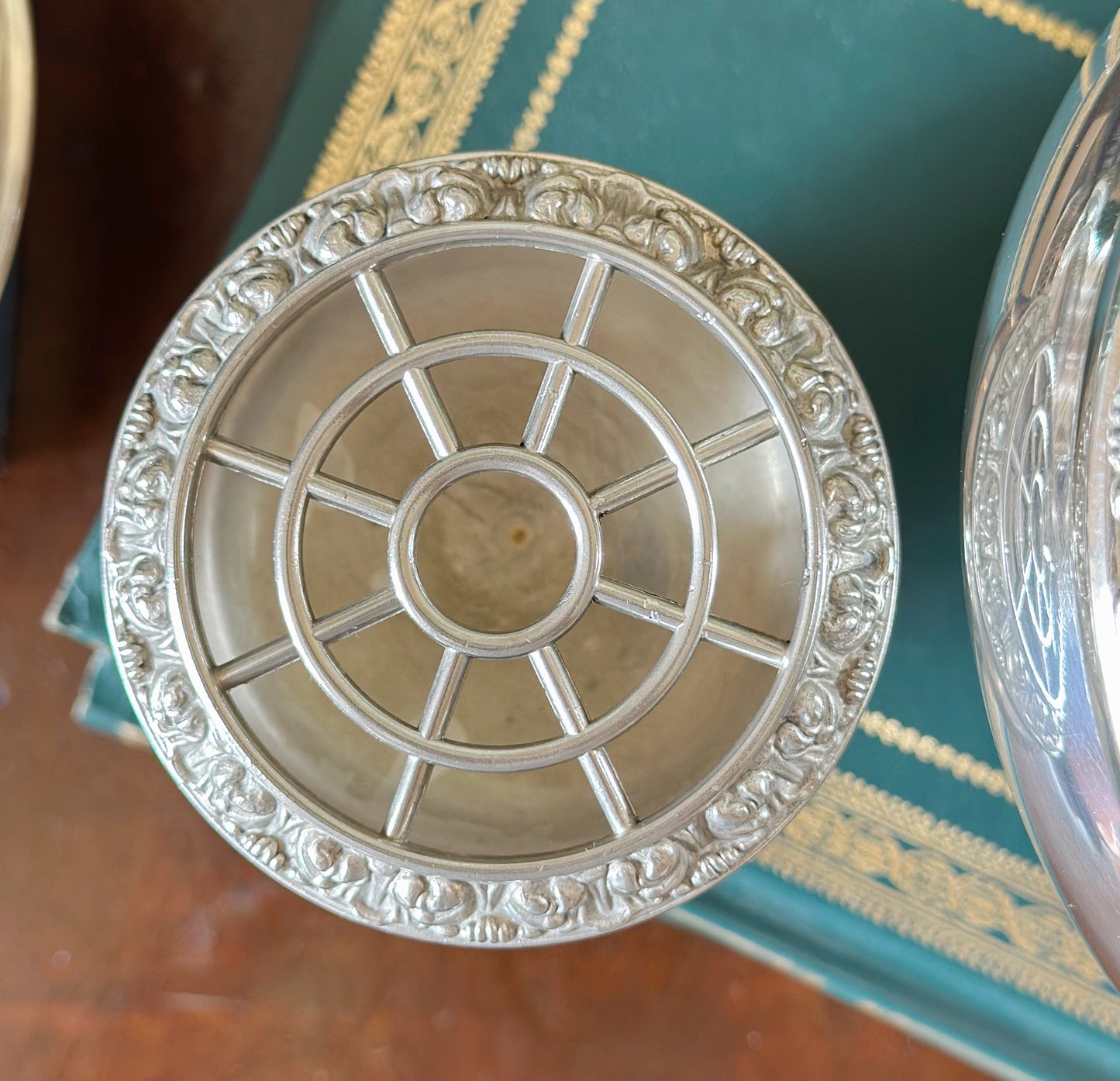 Vintage English Silverplate Rose Bowl