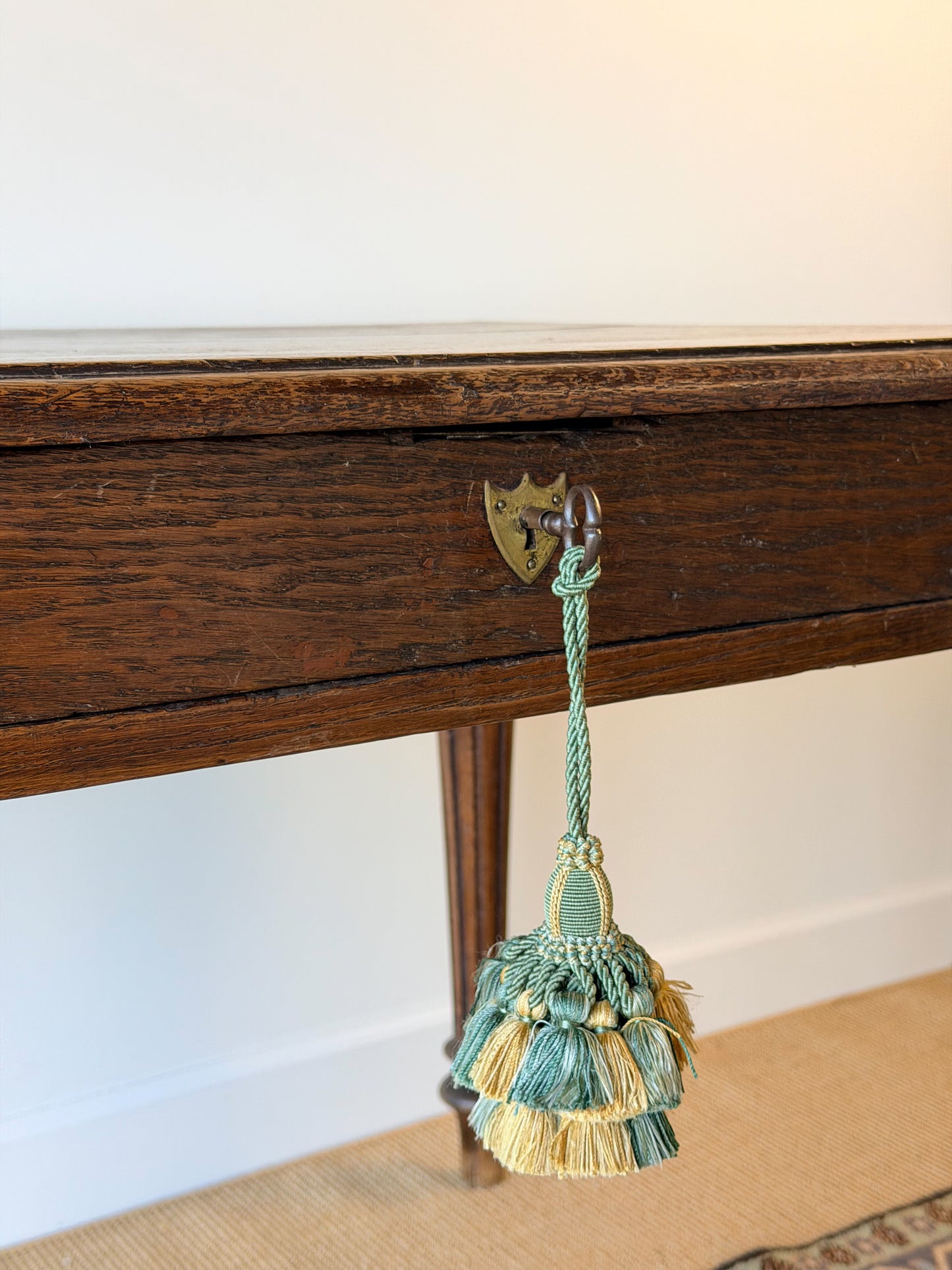 French Oak Writing Table
