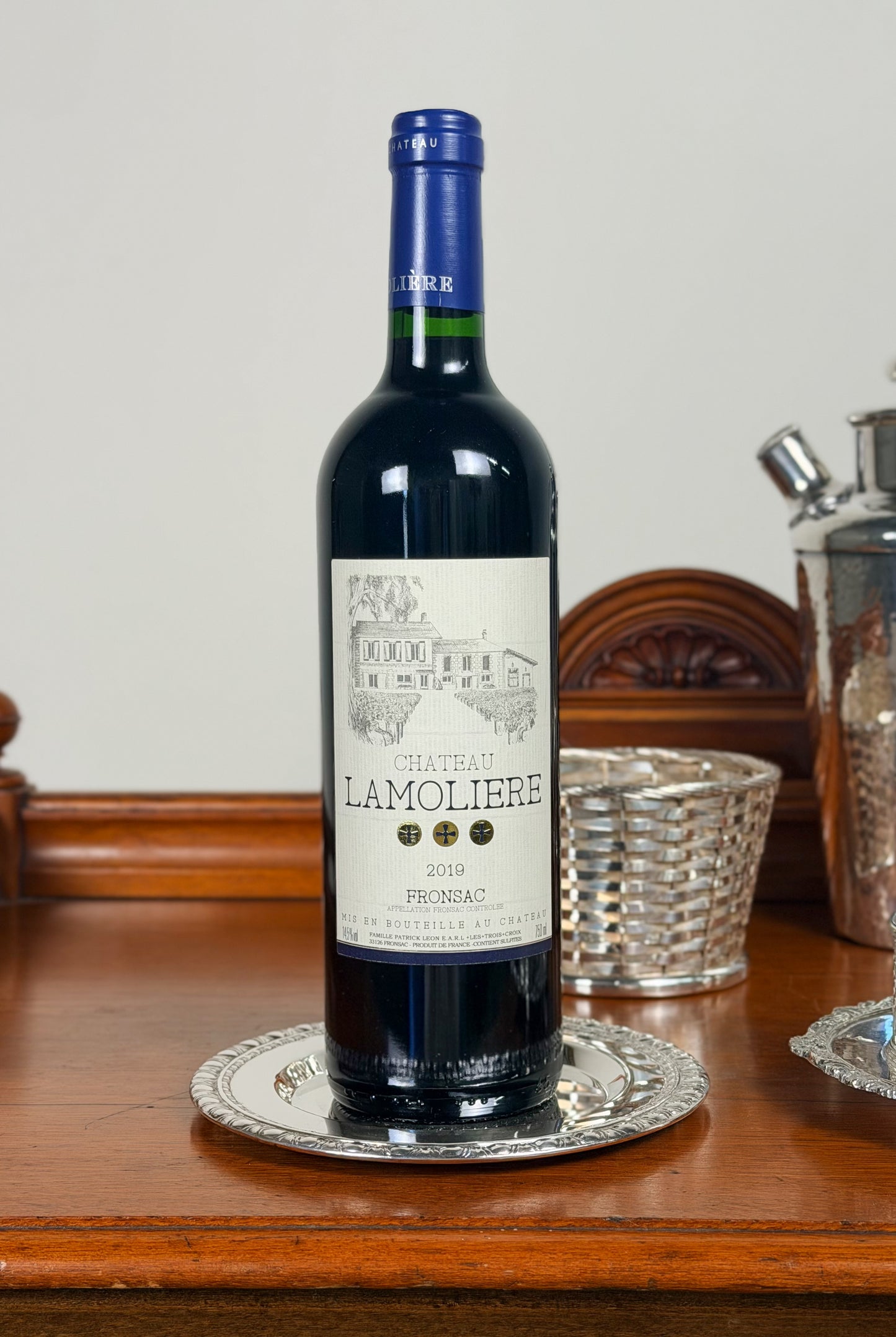 Vintage Silverplate Wine Coaster