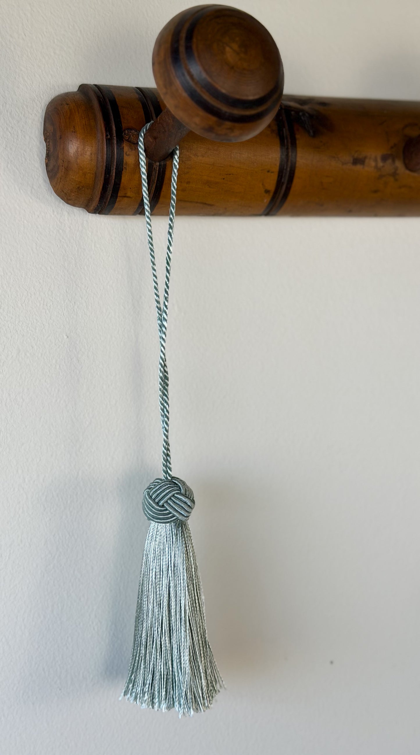 Sky Blue Knot Top Key Tassel