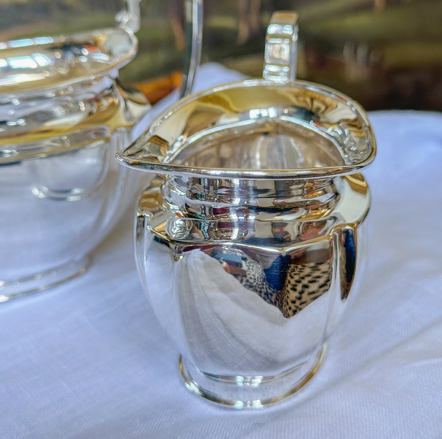 Vintage Sheffield Silverplate Cream & Sugar Set