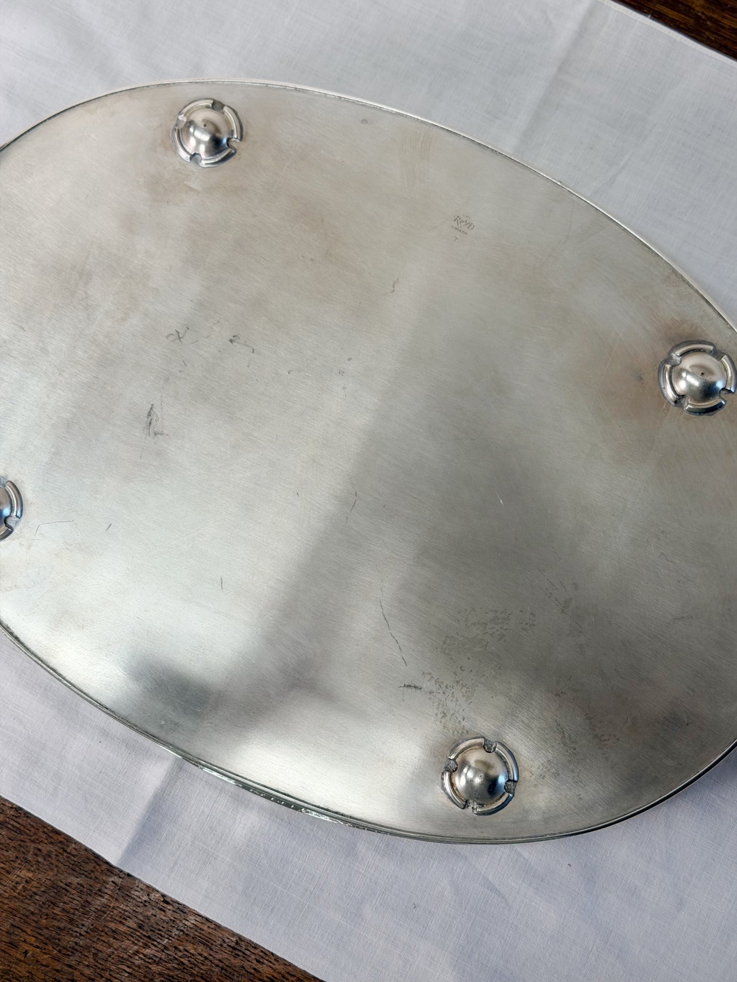 Vintage English Silverplate Butler’s Tray