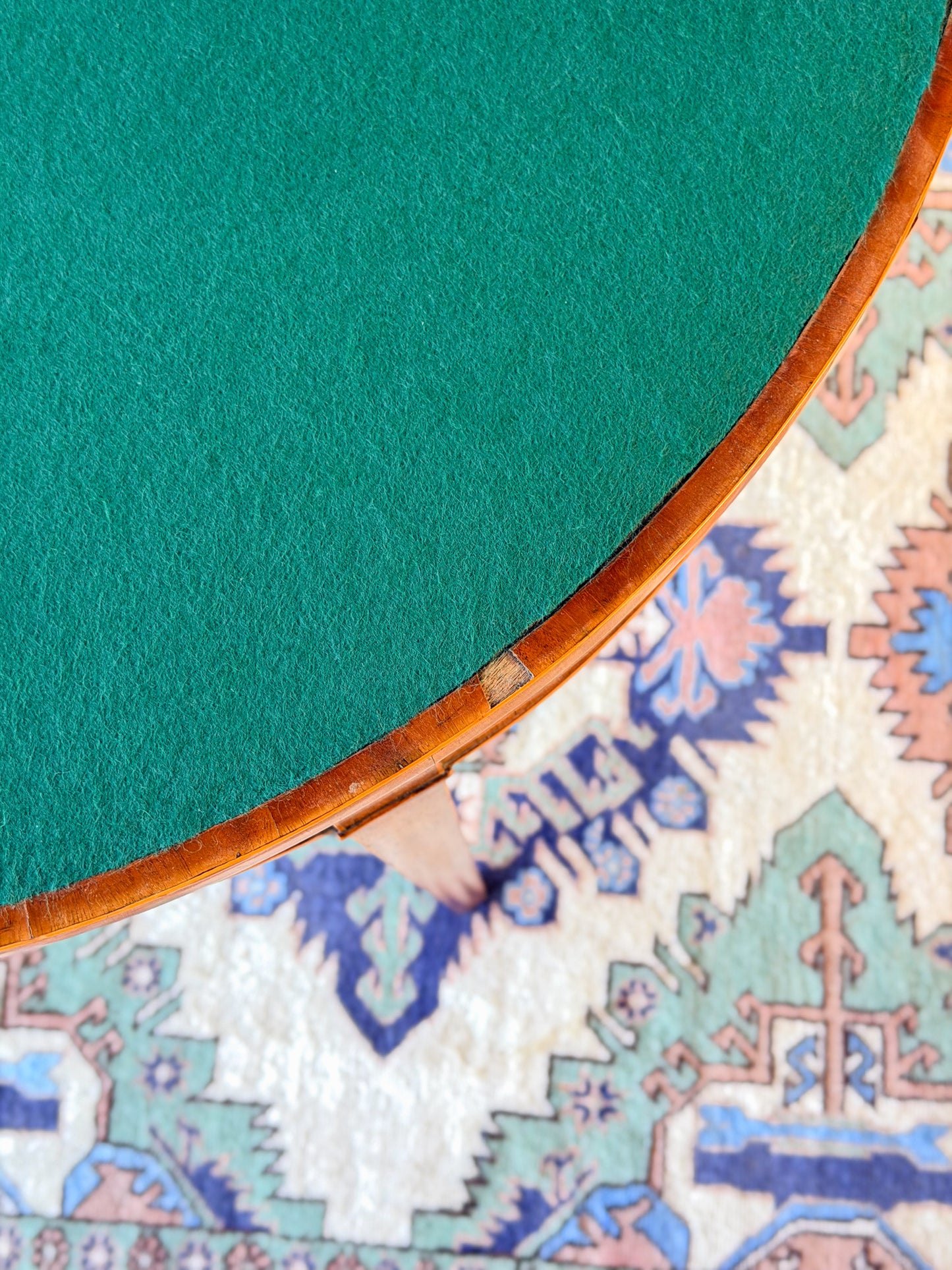 Georgian Demilune Card Table