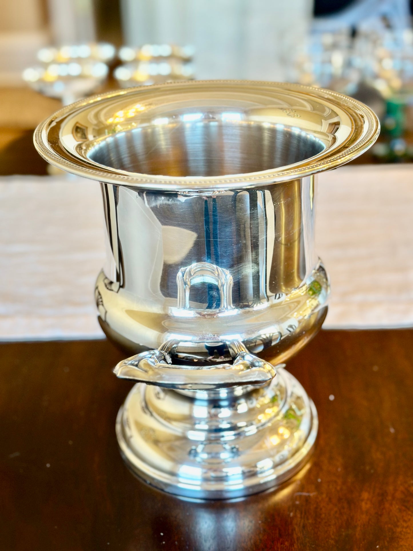 Silverplate Trophy Style Champagne Bucket