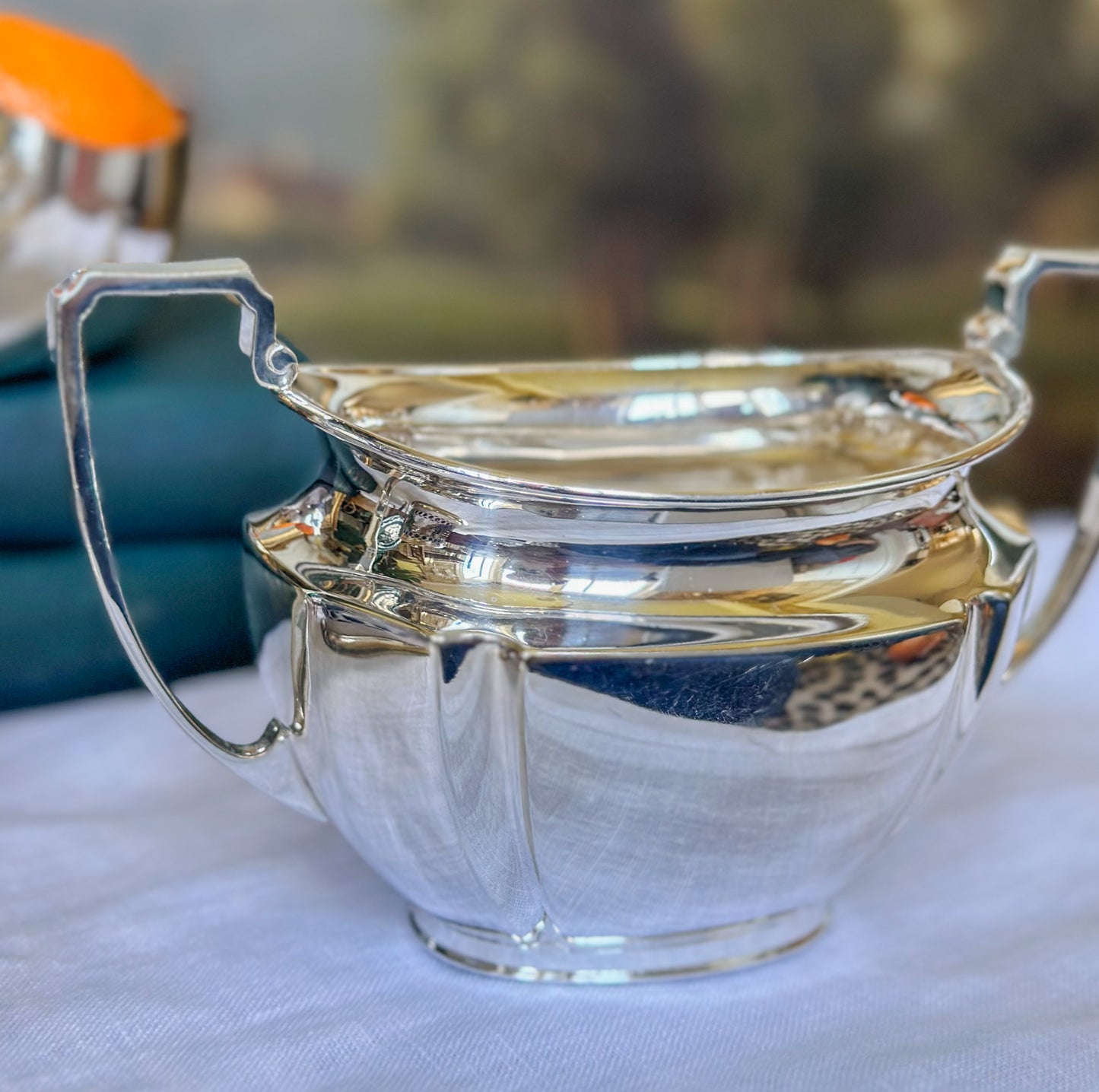 Vintage Sheffield Silverplate Cream & Sugar Set