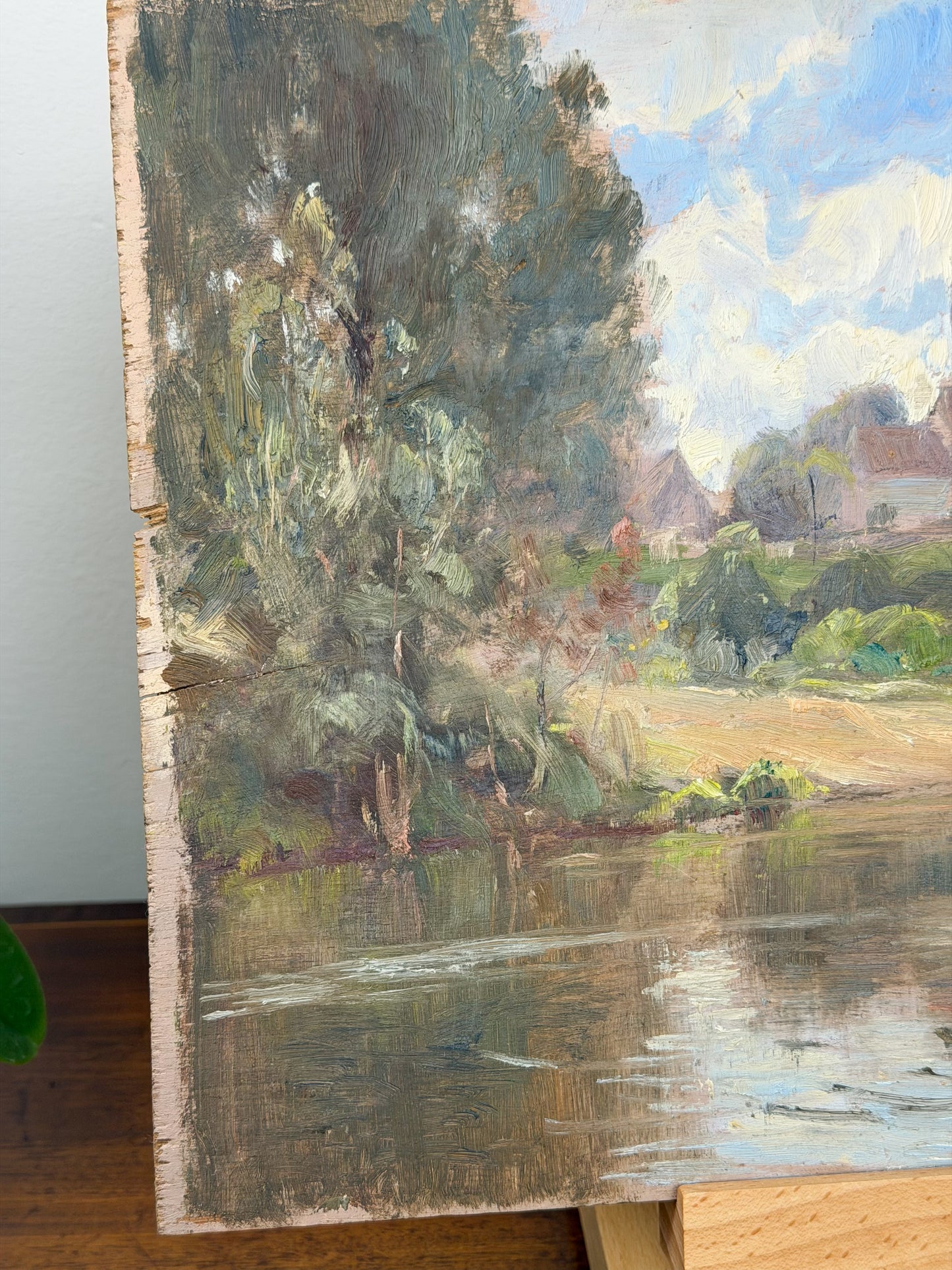 ‘Lone Cypress” Oil on Panel Painting by Edmond Quinton