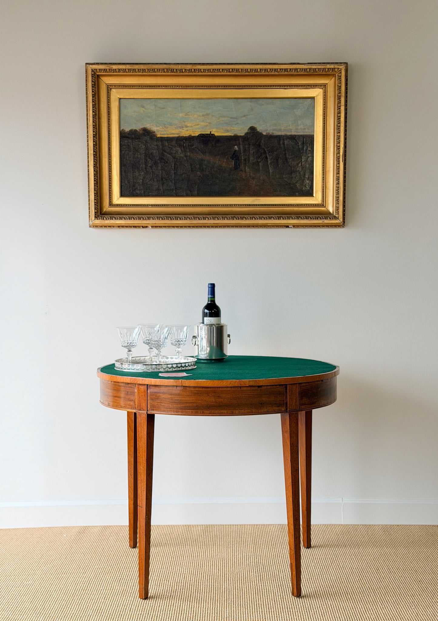 Georgian Demilune Card Table