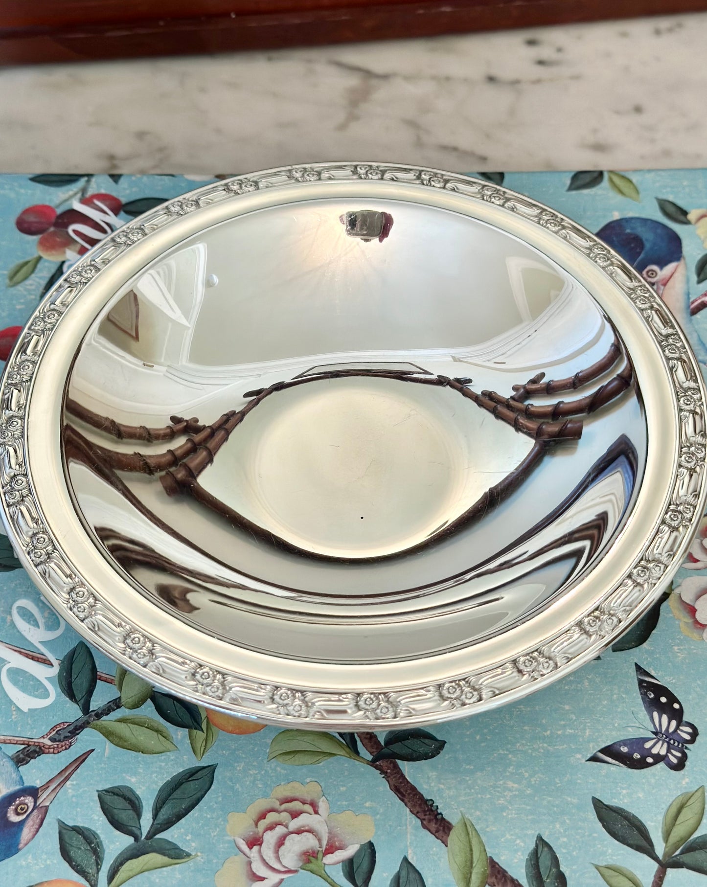 Silverplate Short Pedestal Dish