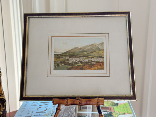 ‘Keswick from Castle Hill’ Framed Vintage Print