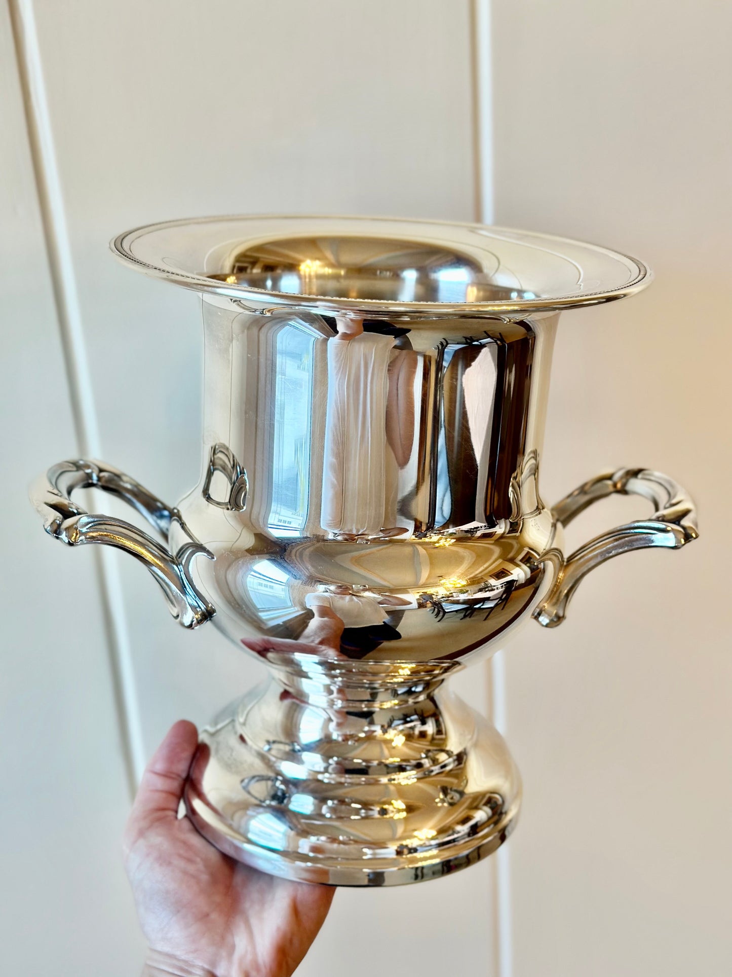 Silverplate Trophy Style Champagne Bucket