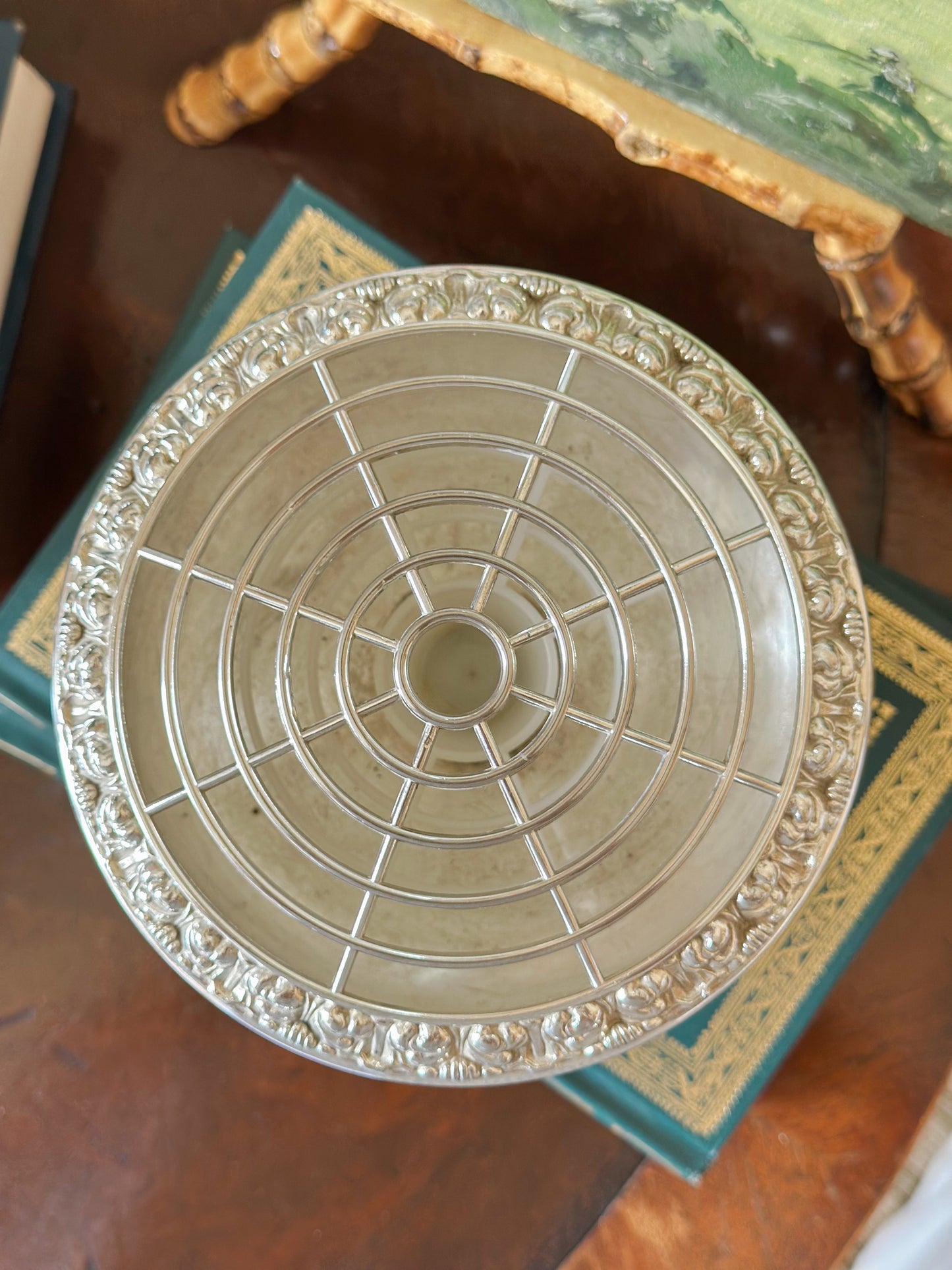 Vintage English Silverplate Rose Bowl