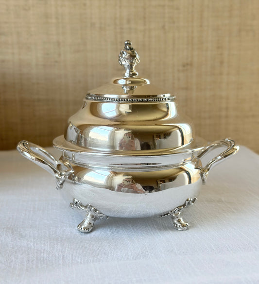Antique Silverplate Butter Dish