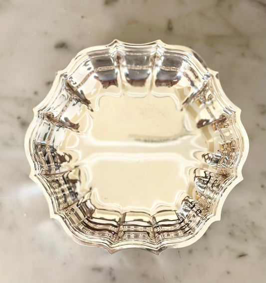 Silverplate Wine Coaster or Nut Bowl