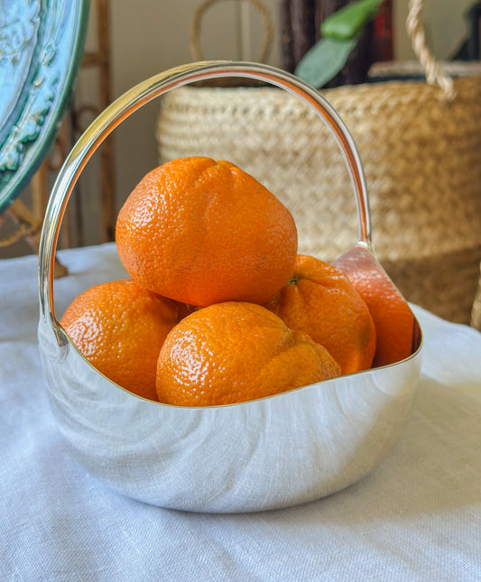 Vintage Danish Silverplate Basket